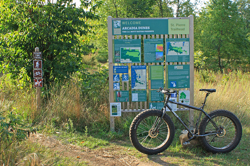 mountian biking at arcadia dunes